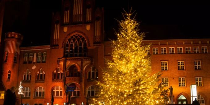 Beleuchteter Weihnachtsbaum Beleuchteter Weihnachtsbaum
