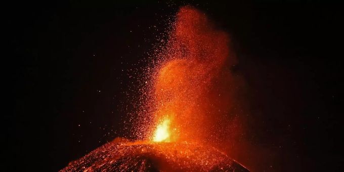 Der Vulkan auf La Palma. Vulkan
