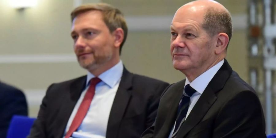 Lindner (l.) und Scholz