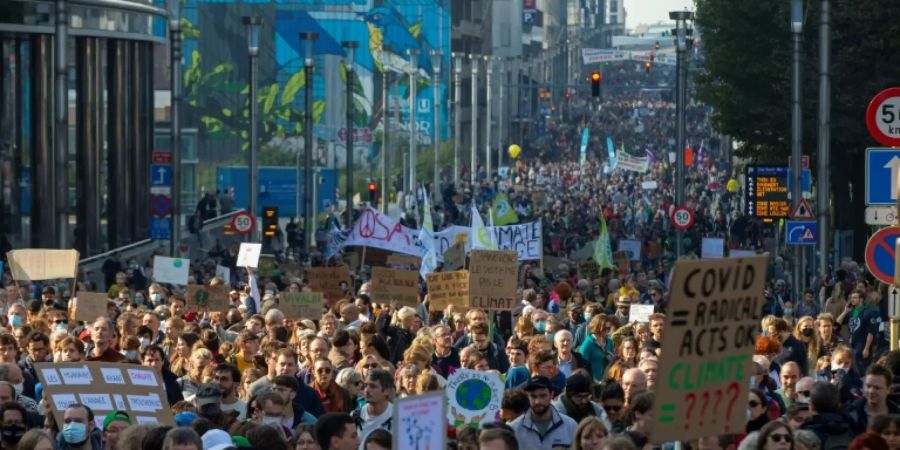 Klima-Demo in Brüssel