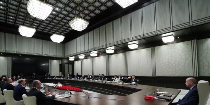 Kabinettssitzung der türkischen Regierung Kabinettssitzung der türkischen Regierung