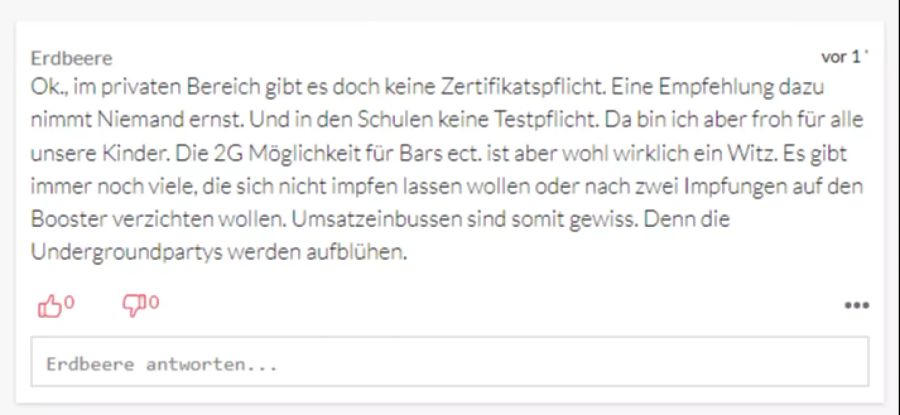 Viele begrüssen die Massnahmen des Bundesrats, aber sie gehen ihnen zu wenig weit.