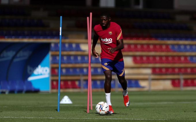 Ousmane Dembélé kämpft bei Barça um Einsatzminuten. FC Barcelona
