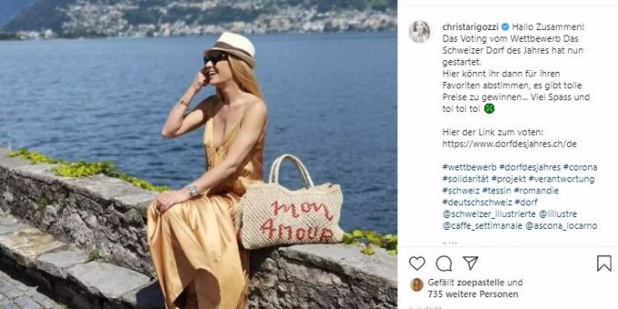 Christa Rigozzi in ihrem Heimatkanton Tessin. christa rigozzi