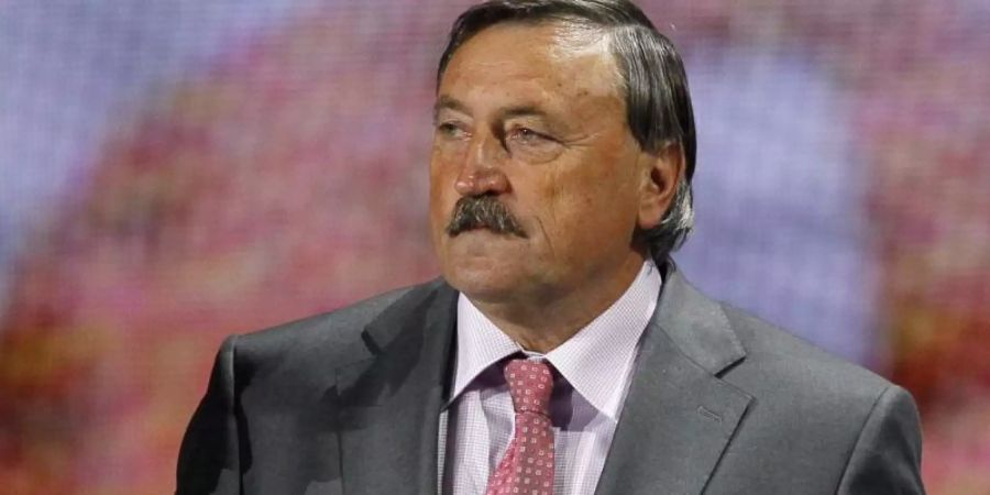 Antonin Panenka bei der Auslosung für die UEFA Euro 2012. Foto: Sergey Dolzhenko/EPA/dpa/Archivbild
