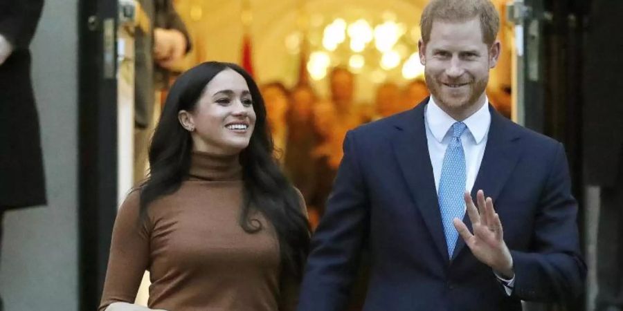 Der britische Prinzen Harry und seine Frau, Herzogin Meghan Angang Januar in London. Foto: Frank Augstein/AP/dpa