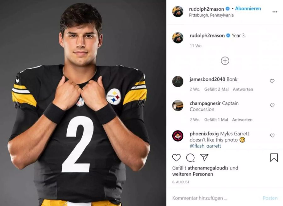 NFL Mason Rudolph