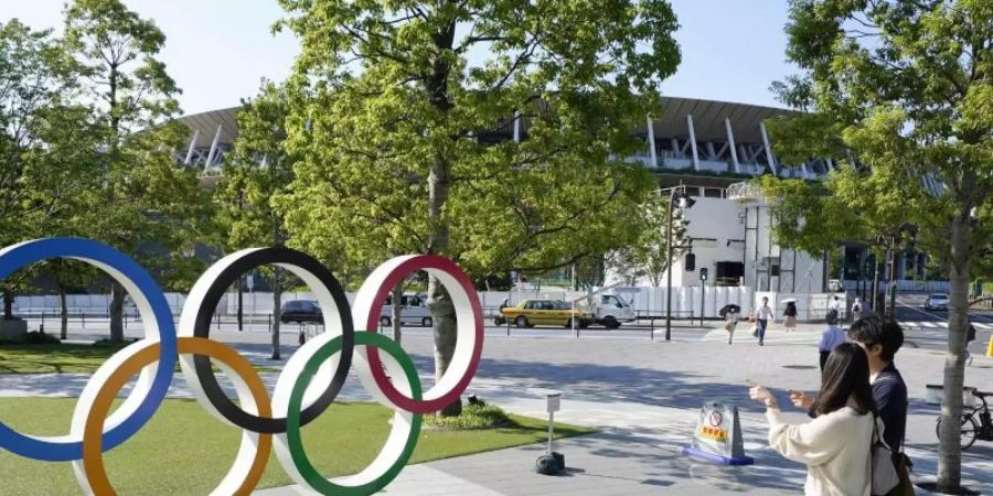 Die Olympischen Spiele in Tokio werden extrem teuer. Foto: ---/Kyodo/dpa