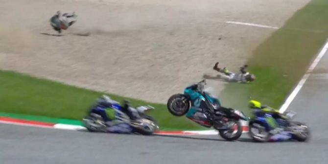 MotoGP Österreich Unfall