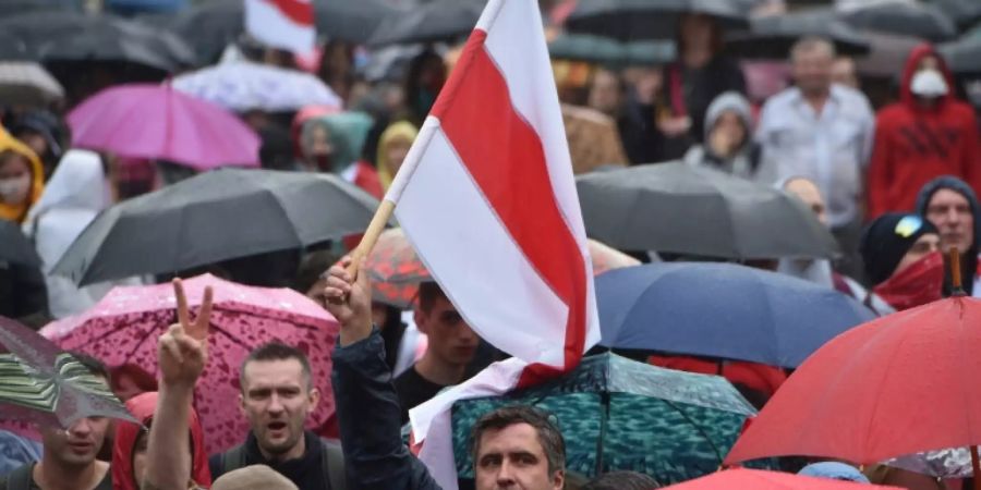 Oppositionsprotest in Minsk