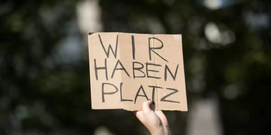 Demonstration in Berlin für die Aufnahme von Flüchtlingen