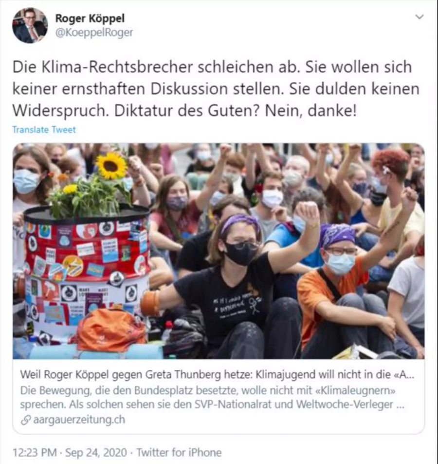 Klimastreik Köppel