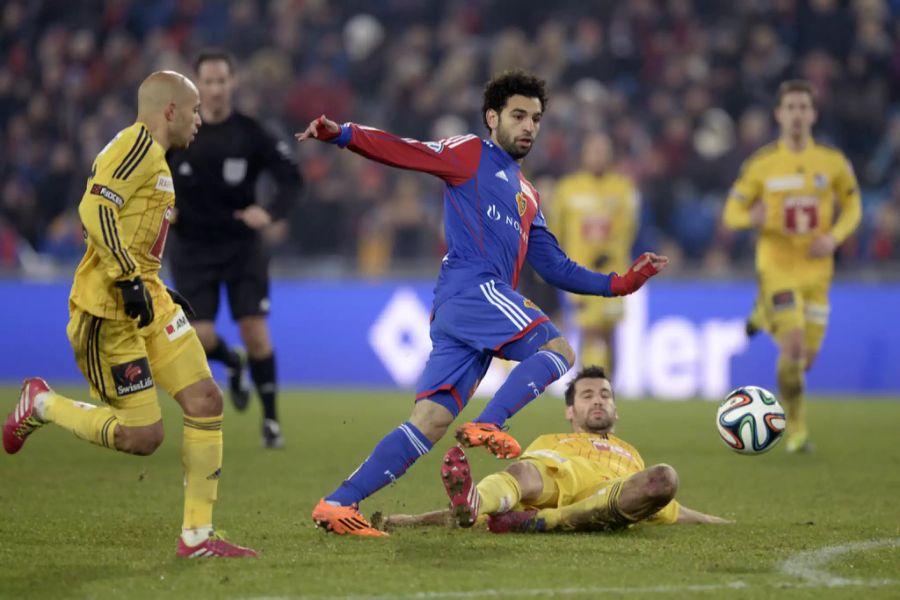 Mohamed Salah setzte schon zu seiner Zeit beim FC Basel auf Schuhe von Adidas.