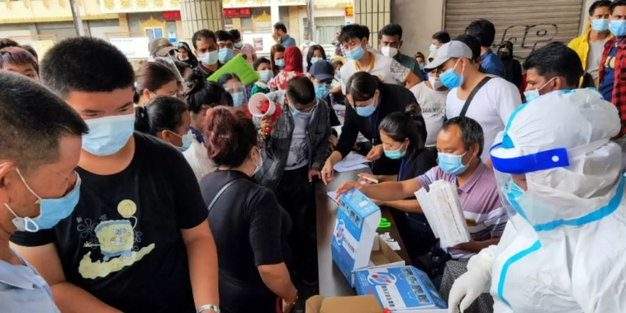 Massentest in Ruili