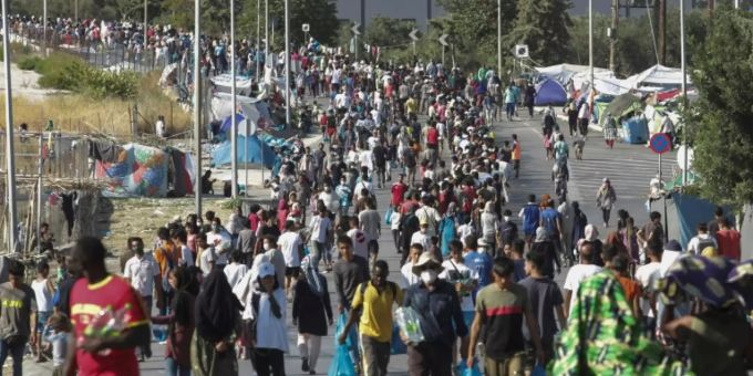 Asylbewerber auf Lesbos Asylbewerber auf Lesbos
