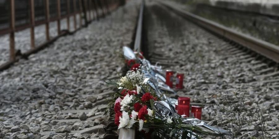 Gedenken an die Opfer des Zugunglücks