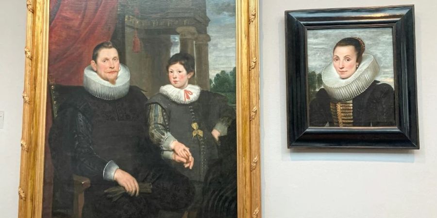 Die beiden Porträts sind im Museum wieder vereint