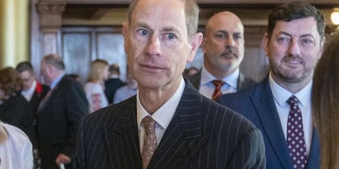Prinz Edward, der jüngere Bruder von King Charles. prinz edward