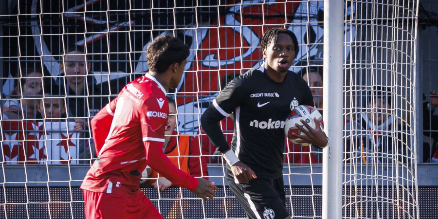 Jonathan Okita nach seinem verwandelten Penalty gegen den FC Sion.