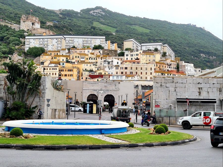 Altstadt Gibraltar Überseegebiet britisch