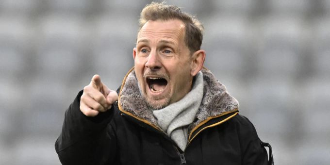 Bereit für YB? Der FC Thun mit Trainer Mauro Lustrinelli gewinnt in der Challenge League gegen Yverdon 3:1. FC Thun Challenge League