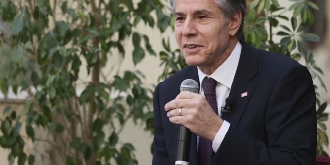Antony Blinken, Aussenminister der USA. Foto: Mohamed Abd El Ghany/Pool Reuters/AP/dpa Antony Blinken, Aussenminister der USA. Foto: Mohamed Abd El Ghany/Pool Reuters/AP/dpa