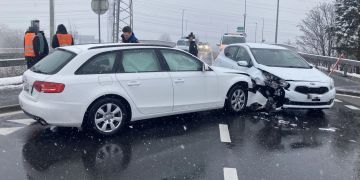 Kollisionsunfall in Bilten