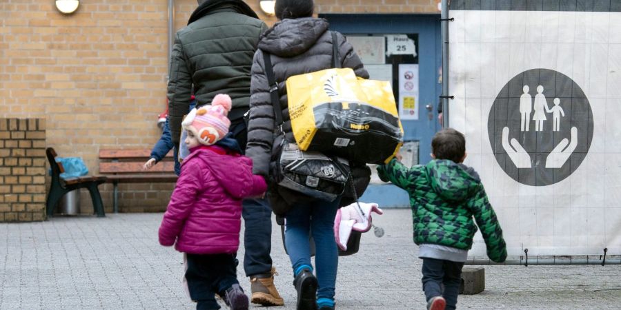 Geflüchtete Familie in Berlin