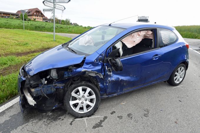 Die verletzten Personen wurden ins Spital gebracht. Unfall Luzern