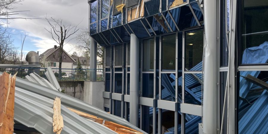 In Liestal führte der Sturm zu grossen Sachschäden.