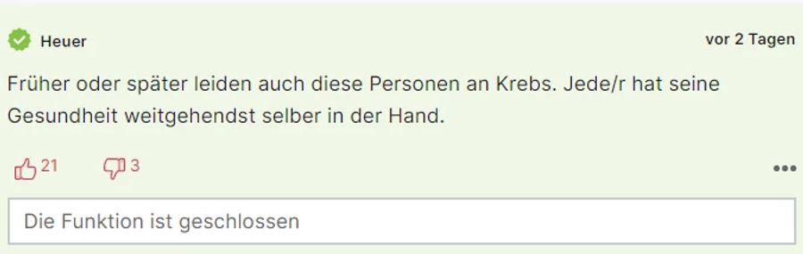 «Heuer» ist sich sicher, dass auch E-Zigaretten das Krebsrisiko erhöhen.