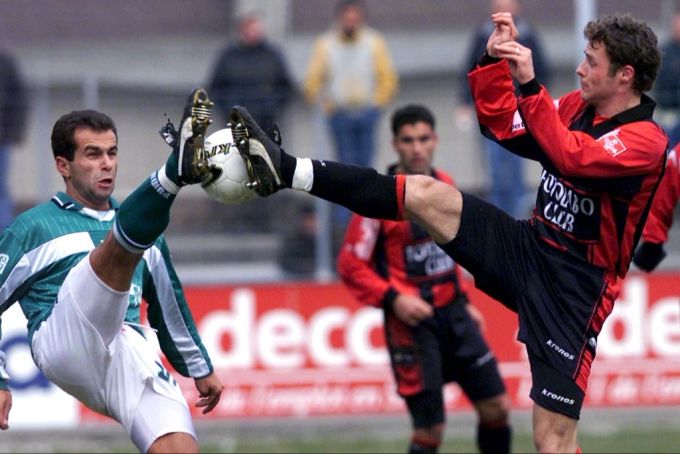 Arjan Peco (li.) spielte bei Yverdon-Sport unter Lucien Favre. Arjan Peco Lucien Favre