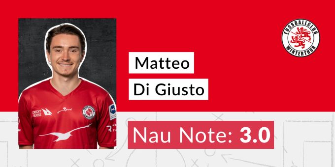 Die Nau.ch-Note für Matteo Di Giusto vom FC Winterthur. Di Giusto