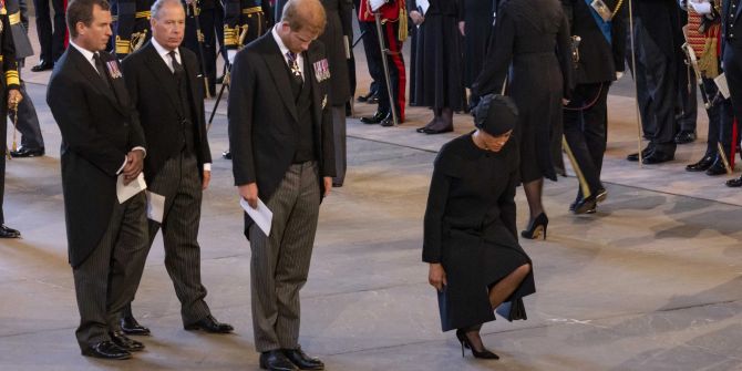 Queen Elizabeth's body lies in state at Westminster Hall in London