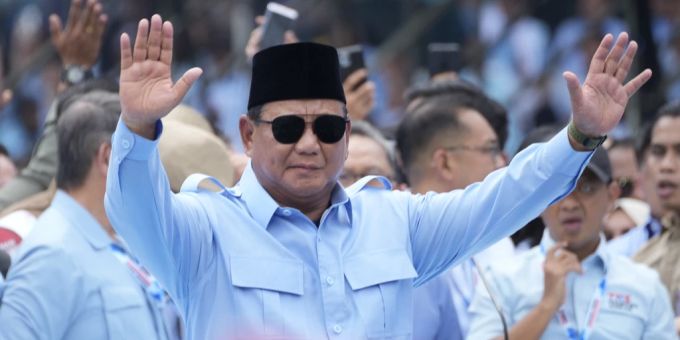 Der frühere General Prabowo Subianto hat laut Schnellauszählungen die Präsidentschaftswahl in Indonesien mit einem deutlichen Vorsprung gewonnen. (Archivbild) Prabowo Subianto.