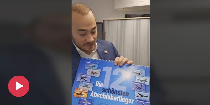 AfD-Kalender Abschiebeflieger AfD Kampagne