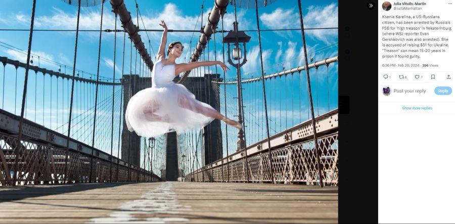 Ksenia Kalerina studierte in Los Angeles vor vielen Jahren Ballett.