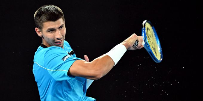 Alexei Popyrin kann von der Erkältung von Novak Djokovic nicht profitieren. Alexei Popyrin