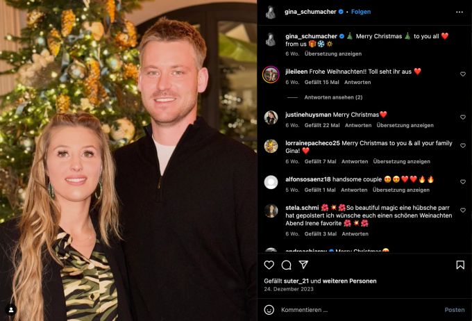 Gina Schumacher postet immer wieder Fotos mit ihrem Verlobten. Gina Schumacher