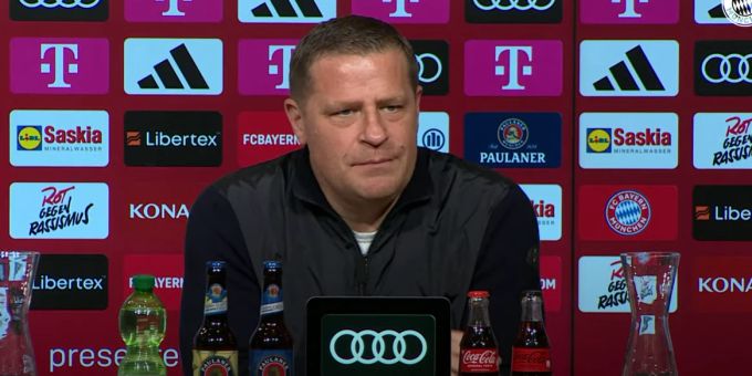 Max Eberl bei seiner Vorstellungs-Pressekonferenz als neuer Sportvorstand des FC Bayern München. Bayern München