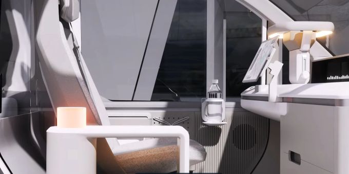 Die Kia-PV-Reihe stellt sich bei der CES 2024 vor: Das Lenkrad wird zur Schreibtischlampe. ces 2024