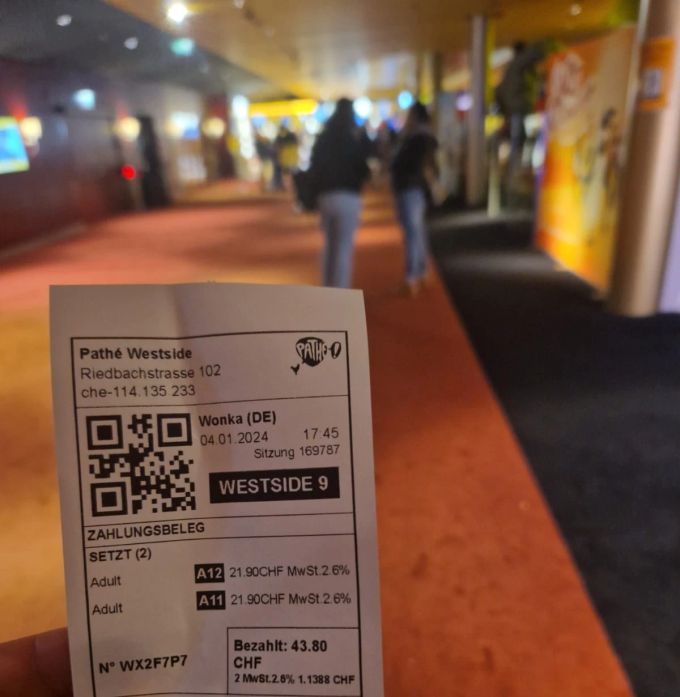 Kino Self-Checkout Kasse Automatisiert