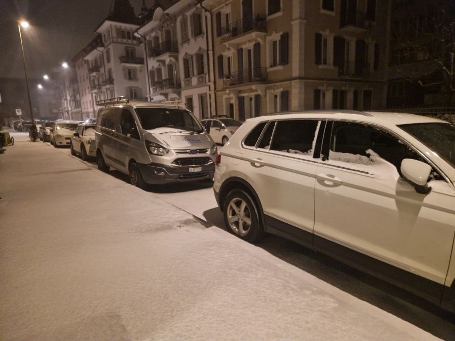 Auch in Freiburg hat sich eine schöne Schneeschicht gebildet.