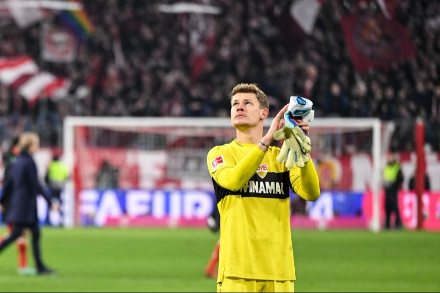 Bei Alexander Nübel reichte es trotz dem sensationellen dritten Platz mit Stuttgart nur für «nationale Klasse».