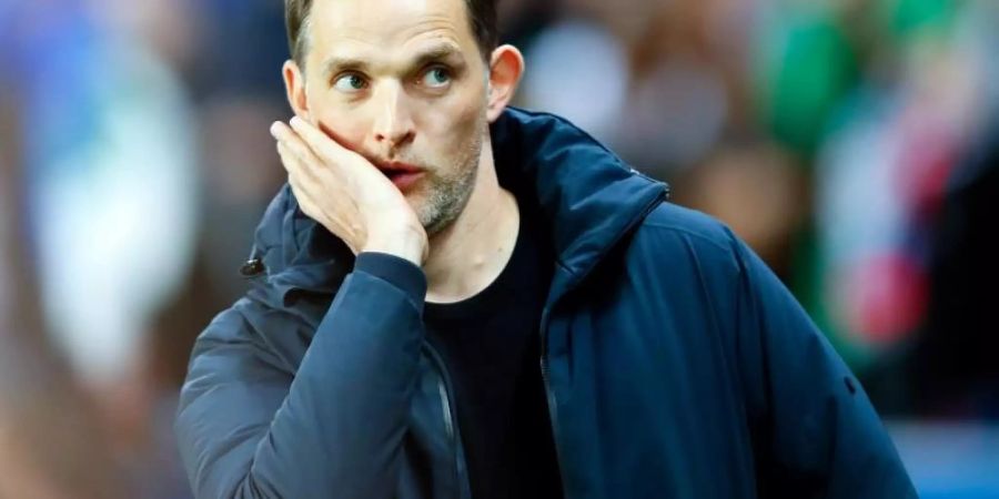 Musste mit Meister PSG die nächste Pleite hinnehmen: PSG-Coach Thomas Tuchel. Foto: Francois Mori/AP