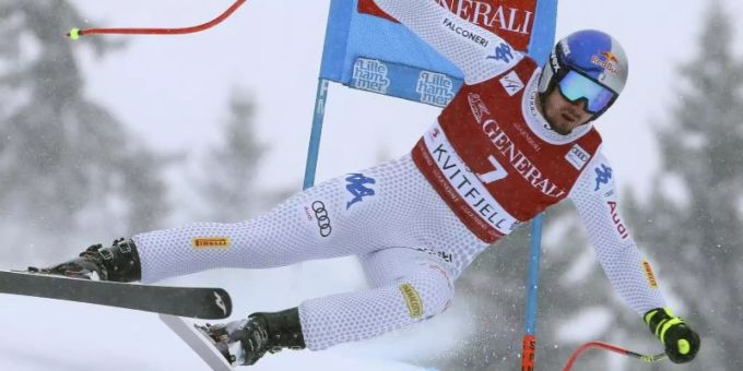 Der Italiener Dominik Paris gewann den Super-G in Kvitfjell. Foto: Alessandro Trovati/AP Der Italiener Dominik Paris gewann den Super-G in Kvitfjell. Foto: Alessandro Trovati/AP