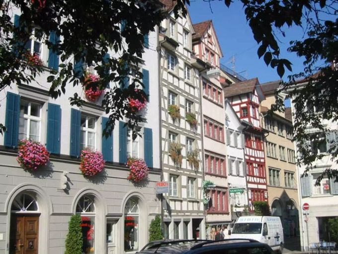 Die Altstadt von St. Gallen. st. gallen