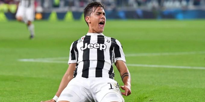 Paulo Dybala jubelt im Dress von Juventus Turin. inter mailand