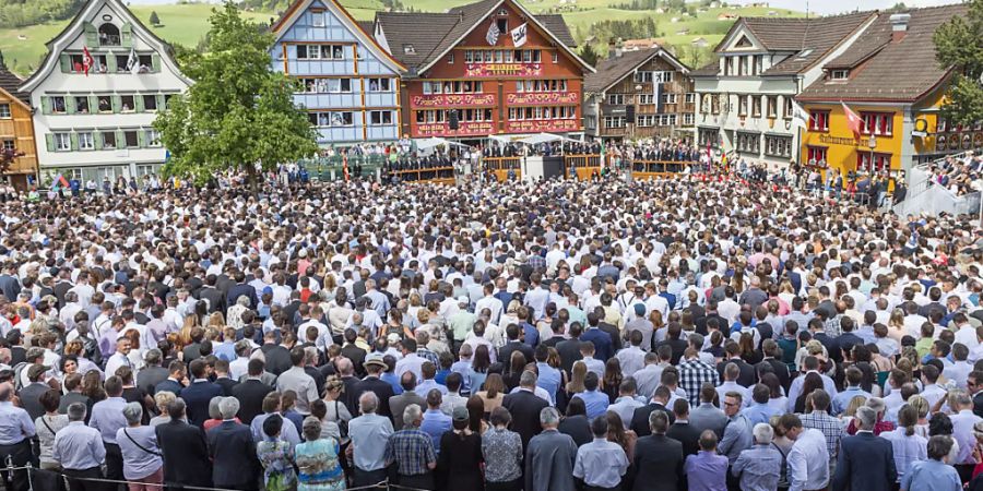 Appenzell Innerrhoder Landsgemeinde vom 29. April 2018 (Archivbild)