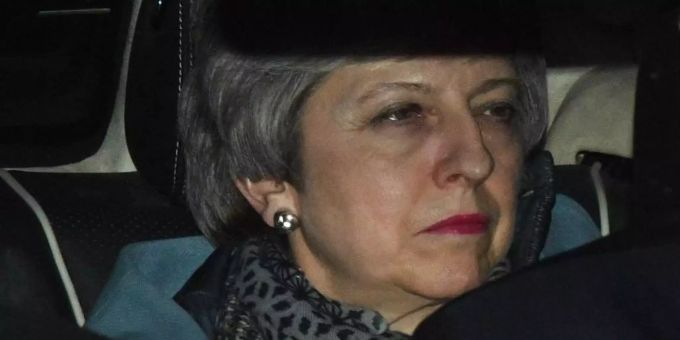 Grossbritanniens Premierministerin Theresa May verlässt das britische Unterhaus. Foto: Victoria Jones/PA Grossbritanniens Premierministerin Theresa May verlässt das britische Unterhaus. Foto: Victoria Jones/PA
